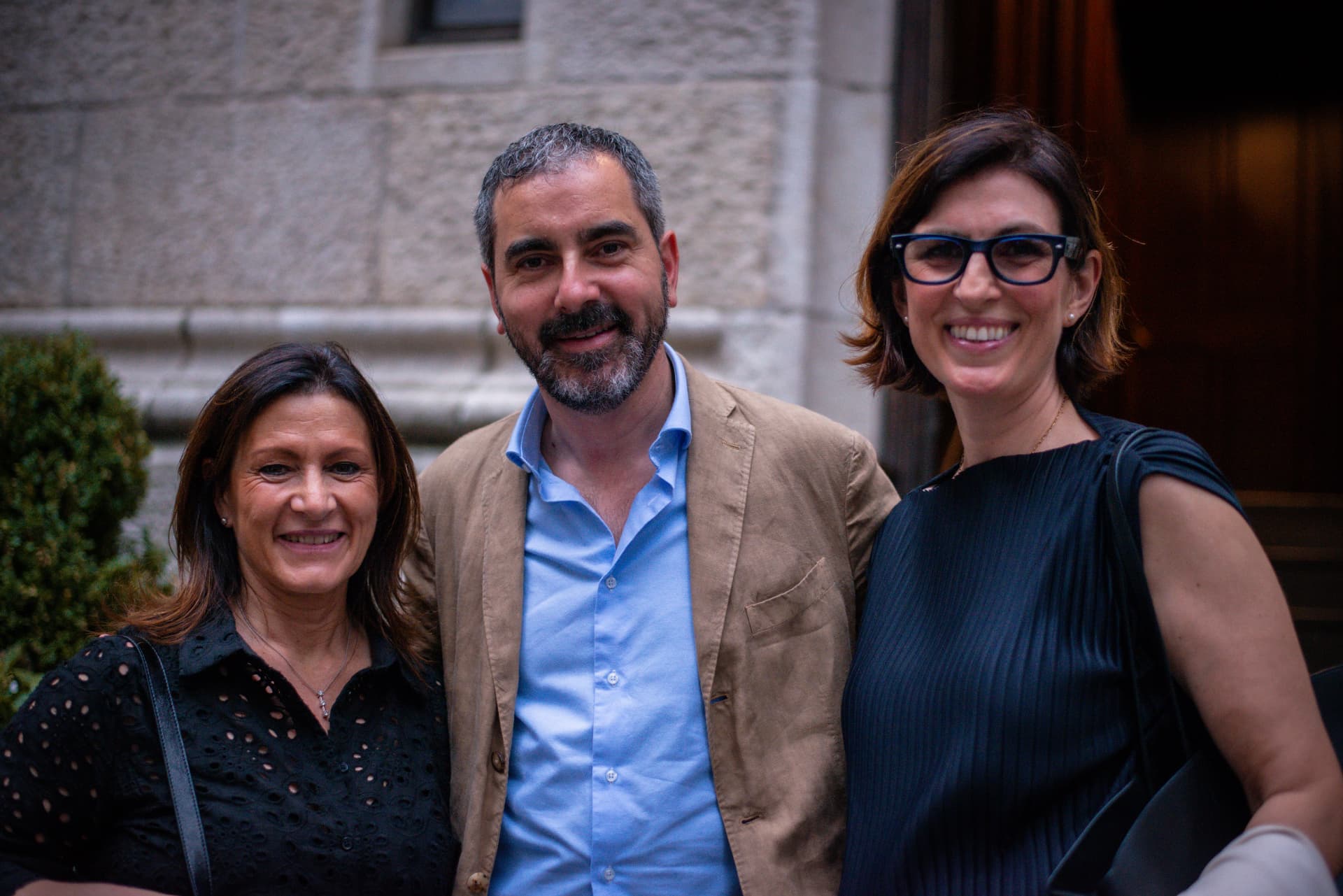 Guests at an Italian corporate reception